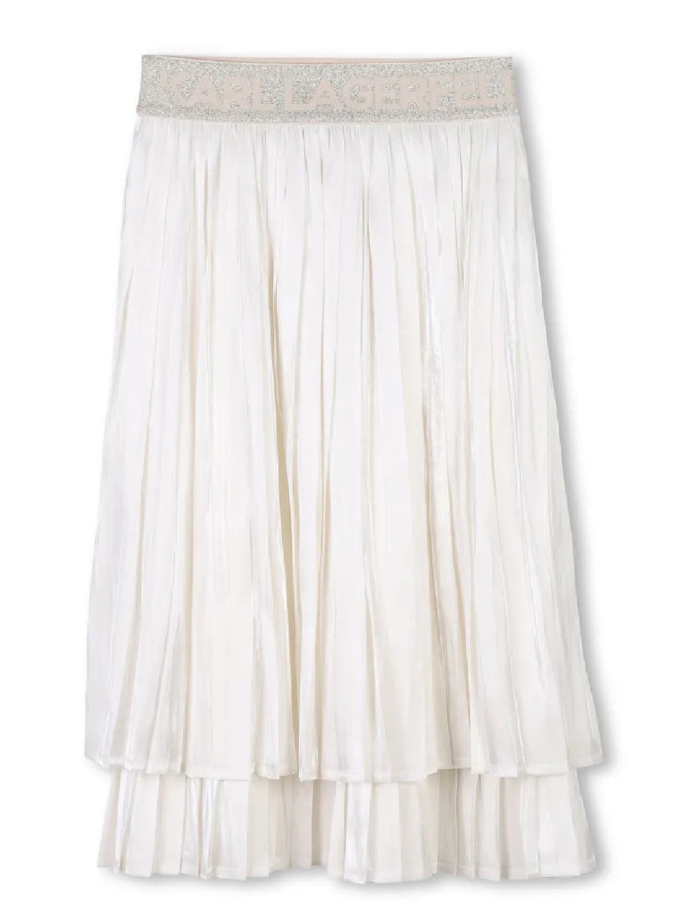 Karl Lagerfeld pleated layered skirt